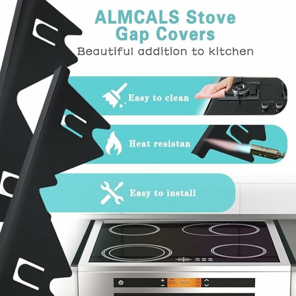 Retractable Stainless Steel Stove Gap Covers - Image 9