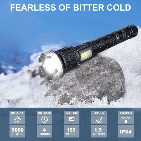 LED Rechargeable Tactical Laser Flashlight - Image 9