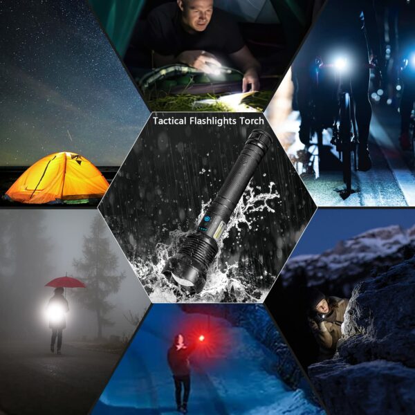 LED Rechargeable Tactical Laser Flashlight - Image 12
