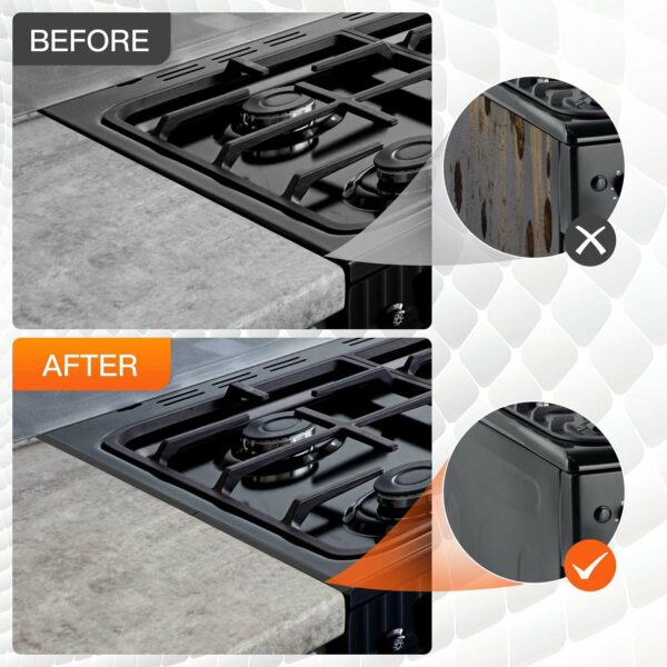 Retractable Stainless Steel Stove Gap Covers - Image 7