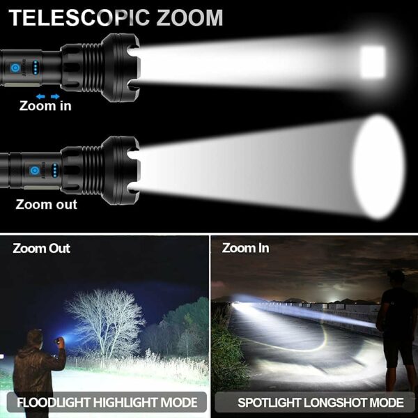 LED Rechargeable Tactical Laser Flashlight - Image 6