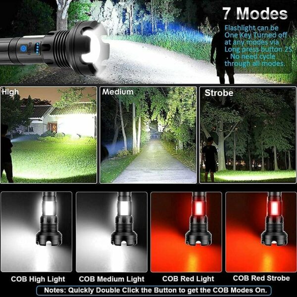 LED Rechargeable Tactical Laser Flashlight - Image 8